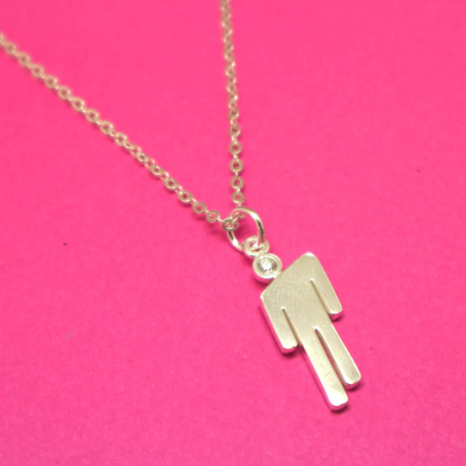 Handmade 925 Sterling Silver Billie Eilish Blohsh Necklace Pendant Charm Necklaces & Pendants
