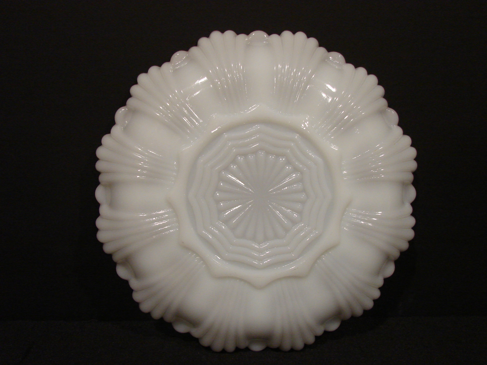 Vintage Milk Glass Deviled Egg Plate W Gold And Similar Items