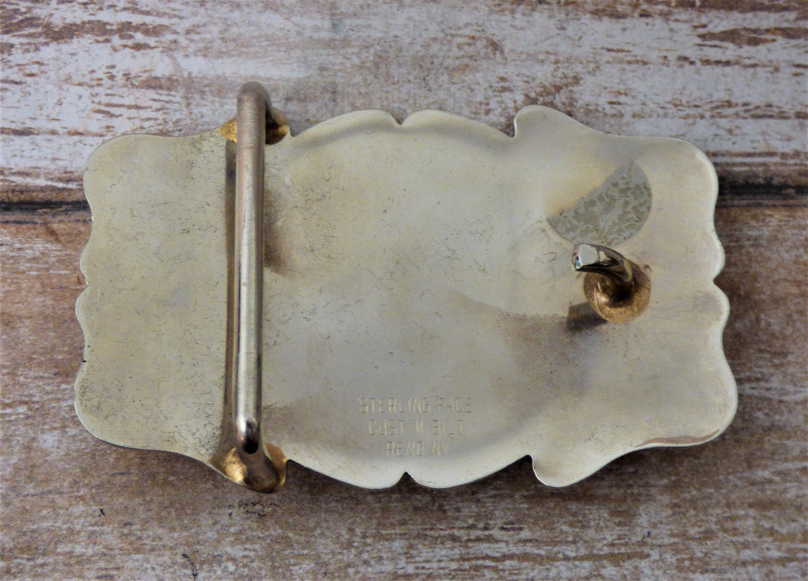 Trap & Skeet Shooting Sage Hill Sterling Face Trophy Belt Buckle Belt