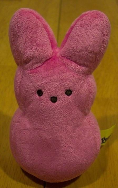 peeps plush bunny pink big