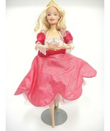 Mattel Dancing Princesses Genevieve Ballerina Pink Dress Crown 12&quot; Jointed - $10.34