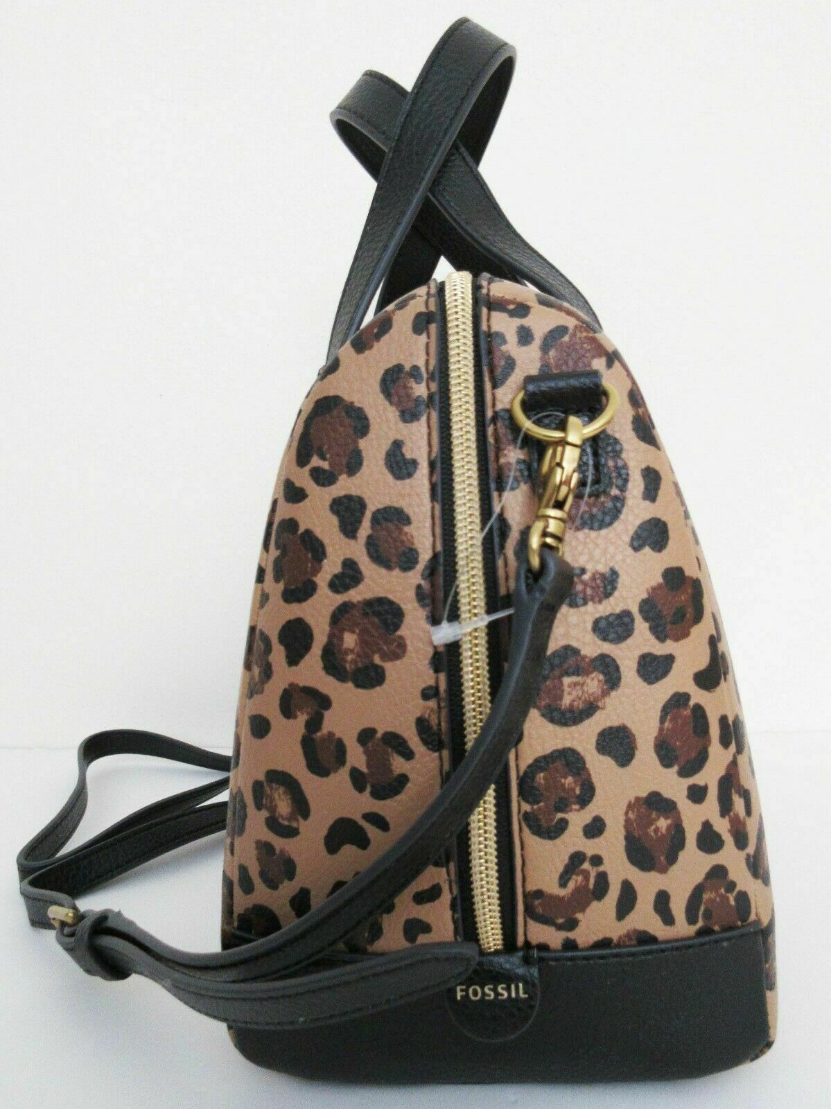 Fossil Sydney Satchel Cheetah Handbag 