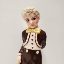 Vintage Holland Mold Figurine of Victorian Boy, Hand Painted and Signed Su'Ben image 2