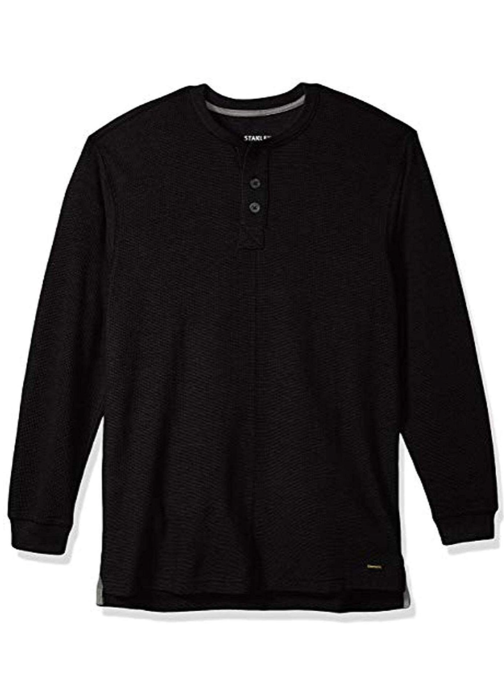 Stanley Men's ClassicFit WaffleWeave Thermal Henley Sweatshirt, Size