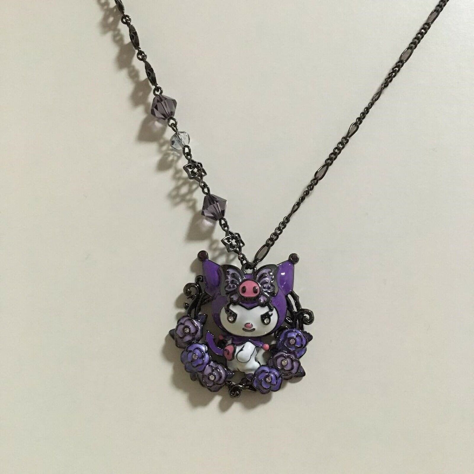 KUROMI × ANNA SUI × LARME Sanrio necklace set Jewelry Gift Japan Free Shipping