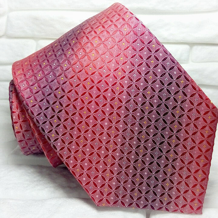 Red neck tie New 100% silk Top Quality handmade Made in Italy Morgana brand £ 36