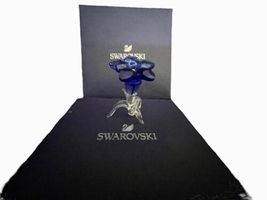 New SWAROVSKI Crystal Mini Purple SCS Gentian Flower Box Figure Figurine image 3