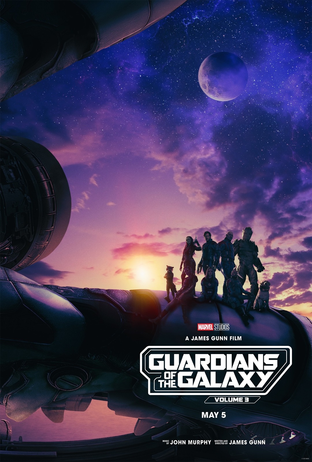 Guardians of the Galaxy Vol. 3 Movie Poster Marvel Comics Art Film Print 24x36