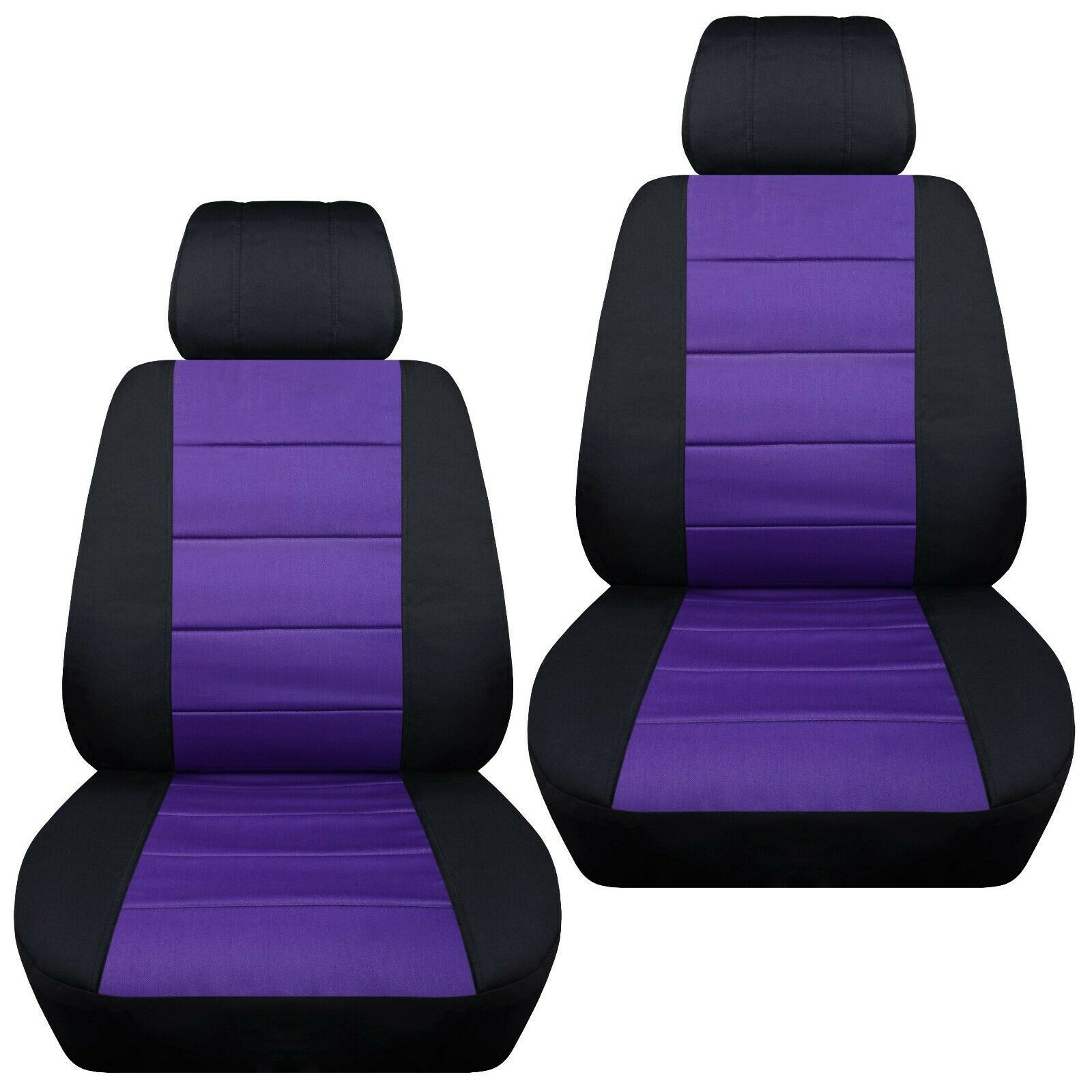 Front set car seat covers fits 1997-2020 Toyota Camry black-purple