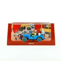 Blue Willys Jeep Destination Moon Voiture Tintin Cars Atlas 1/43 New Moulinsart