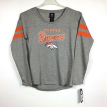Denver Broncos / GIRLS Sz L 14 / NFL Team Apparel / Gray Long Sleeve Shirt Top - $23.59