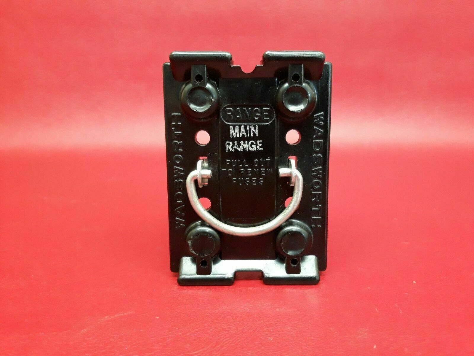 WADSWORTH RANGE FUSE PULLOUT FUSE HOLDER 60 AMP VINTAGE - Circuit Breakers