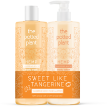 The Potted Plant Tangerine Mochi Body Lotion & Body Wash Duo