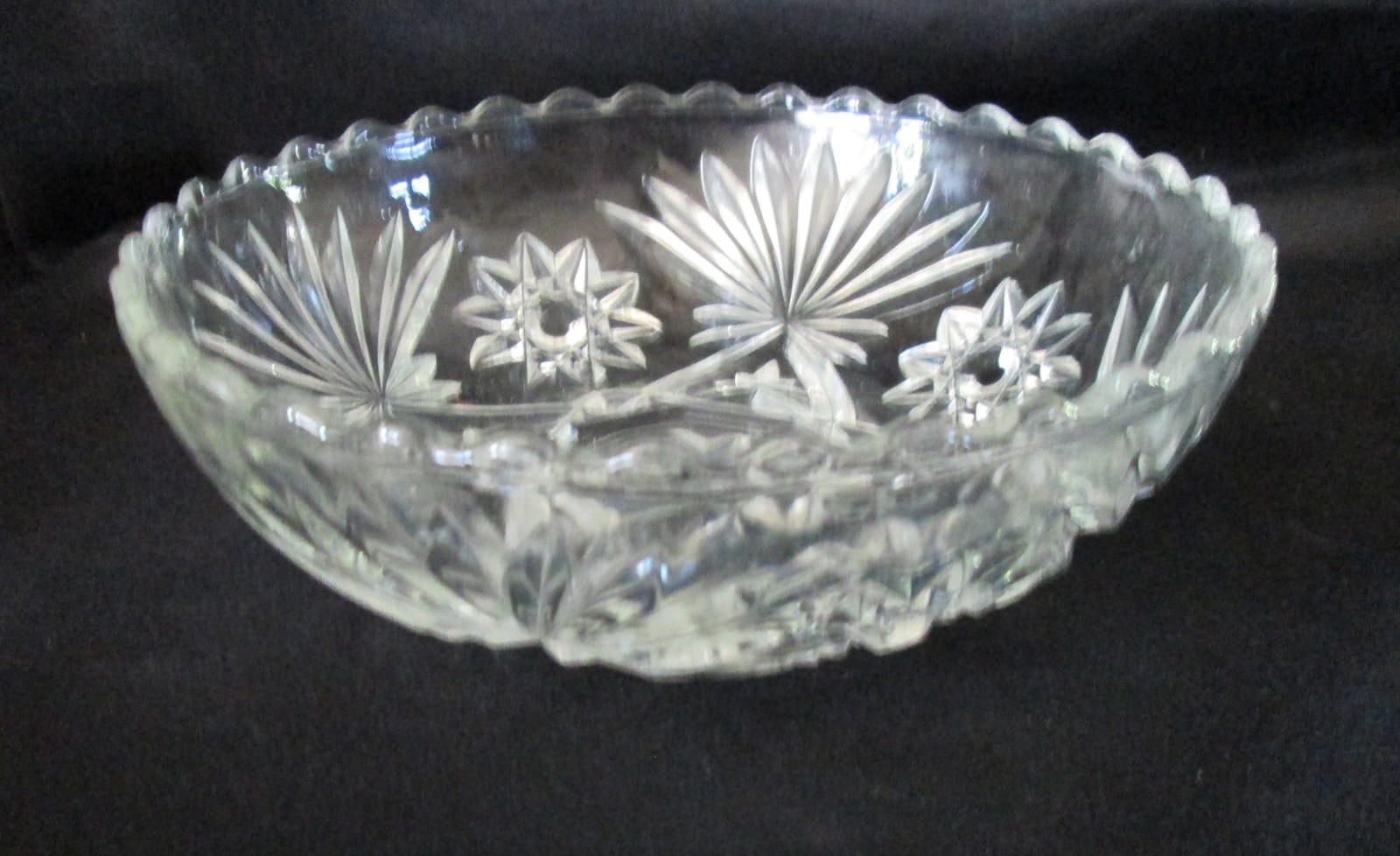 Vintage Round Clear Pressed Glass Bowl 7" Serving Dish Candy Dish Other