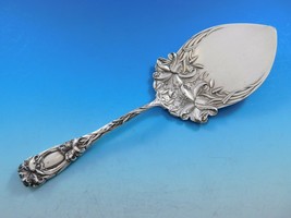 New Art by Durgin Sterling Silver Pie Server with Lilies 10 1/2" Vintage Floral - $1,939.41