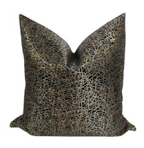 Black and Gold Sketch Web Pillow Cover - $63.99