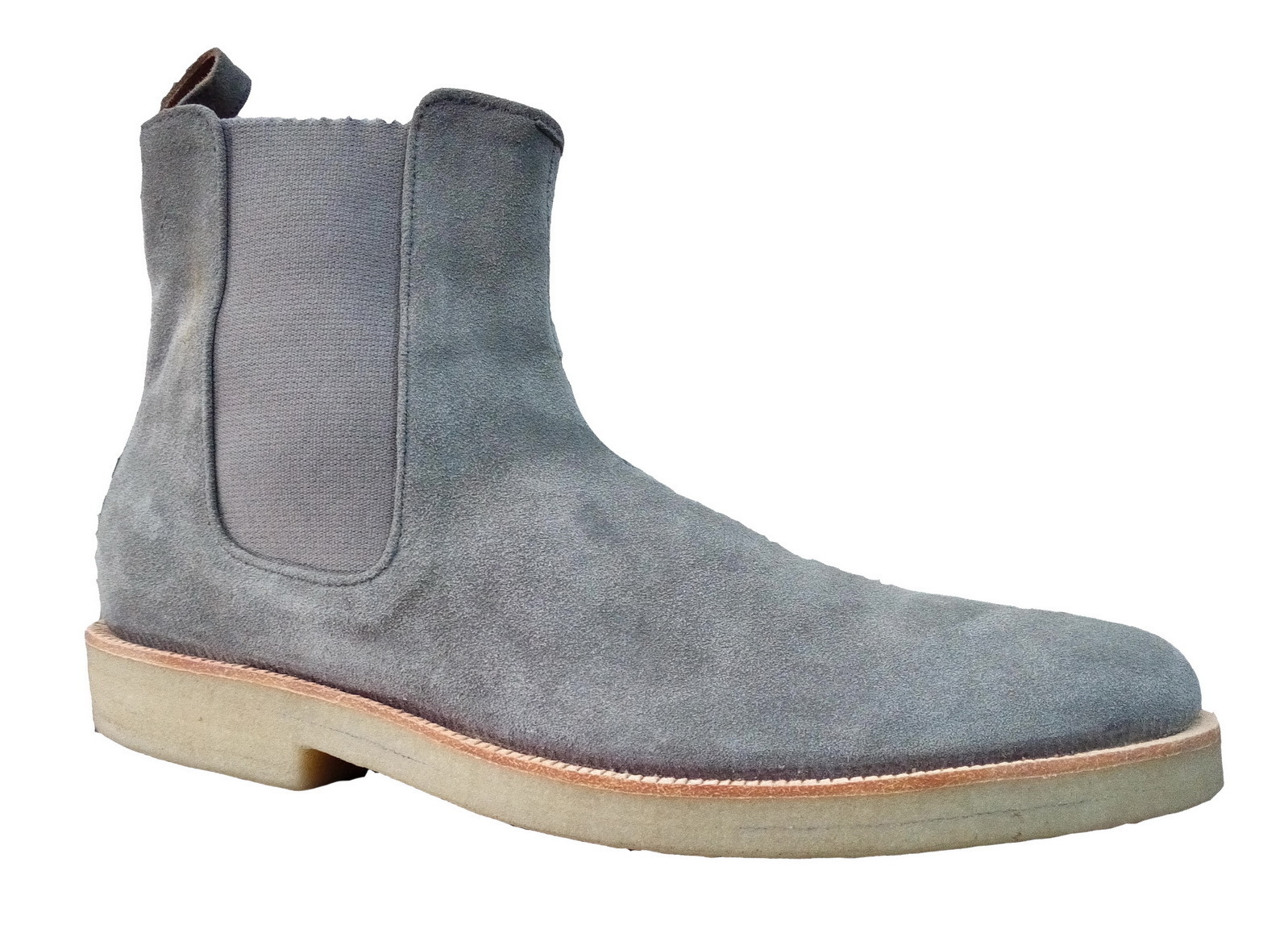 gray leather boots men