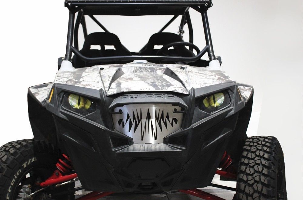 Custom Stainless Steel Grille for Polaris RZR 800 + RZR 900 LIZARD TEETH Grill Other