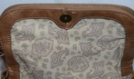 Simply Noelle Brand Tan Brown Color Floral Leaf Pattern Womens Purse image 8