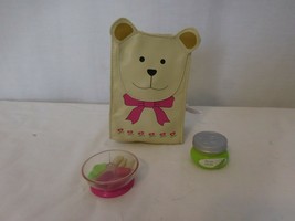 American Girl  Bitty Baby Bitty Bear Snack Lunch Bag + Bitty Baby Snack Cup + Pe - $17.86