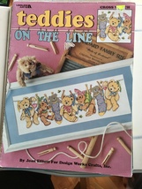 Counted Cross Stitch Leaflet Teddies on the Line by Joan Elliott #3277 - $12.00