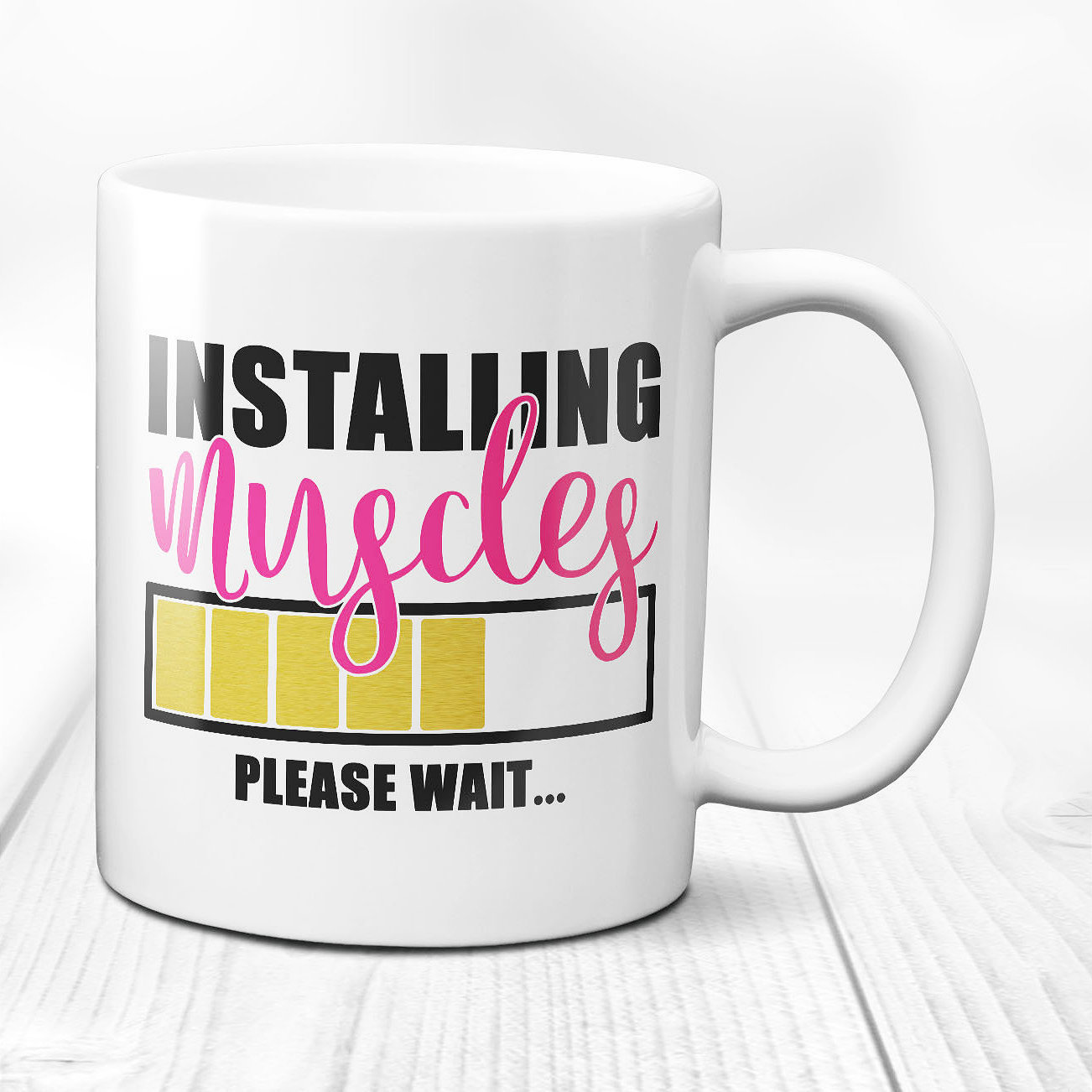 Install Muscles Mug Gym Coffee Mug Body Building Mug Fitness Lover Mug F Mugs