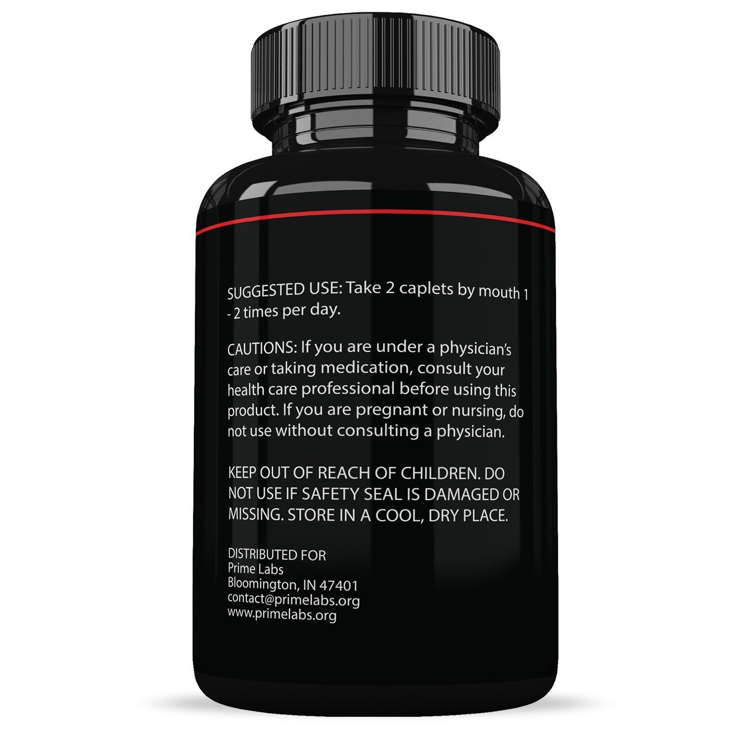 [2 Bottles] Prime Labs Men's Testosterone Booster (60 Caplets Each