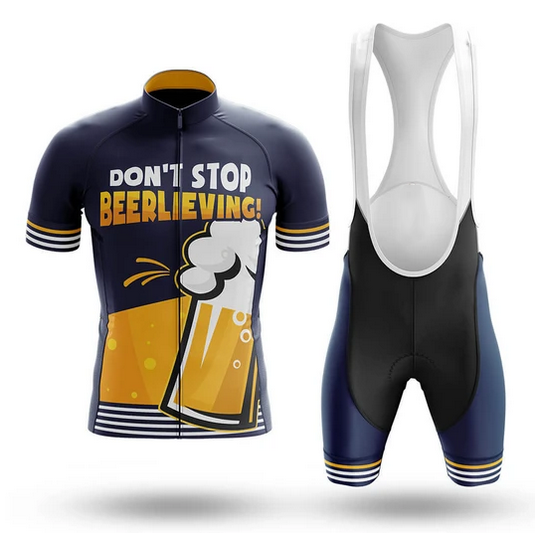 Don't Stop Beerlieving - Men's Novelty Cycling Kits