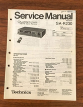 Technics / Panasonic SA-R230 Stereo System Service Manual *Original* - $15.78