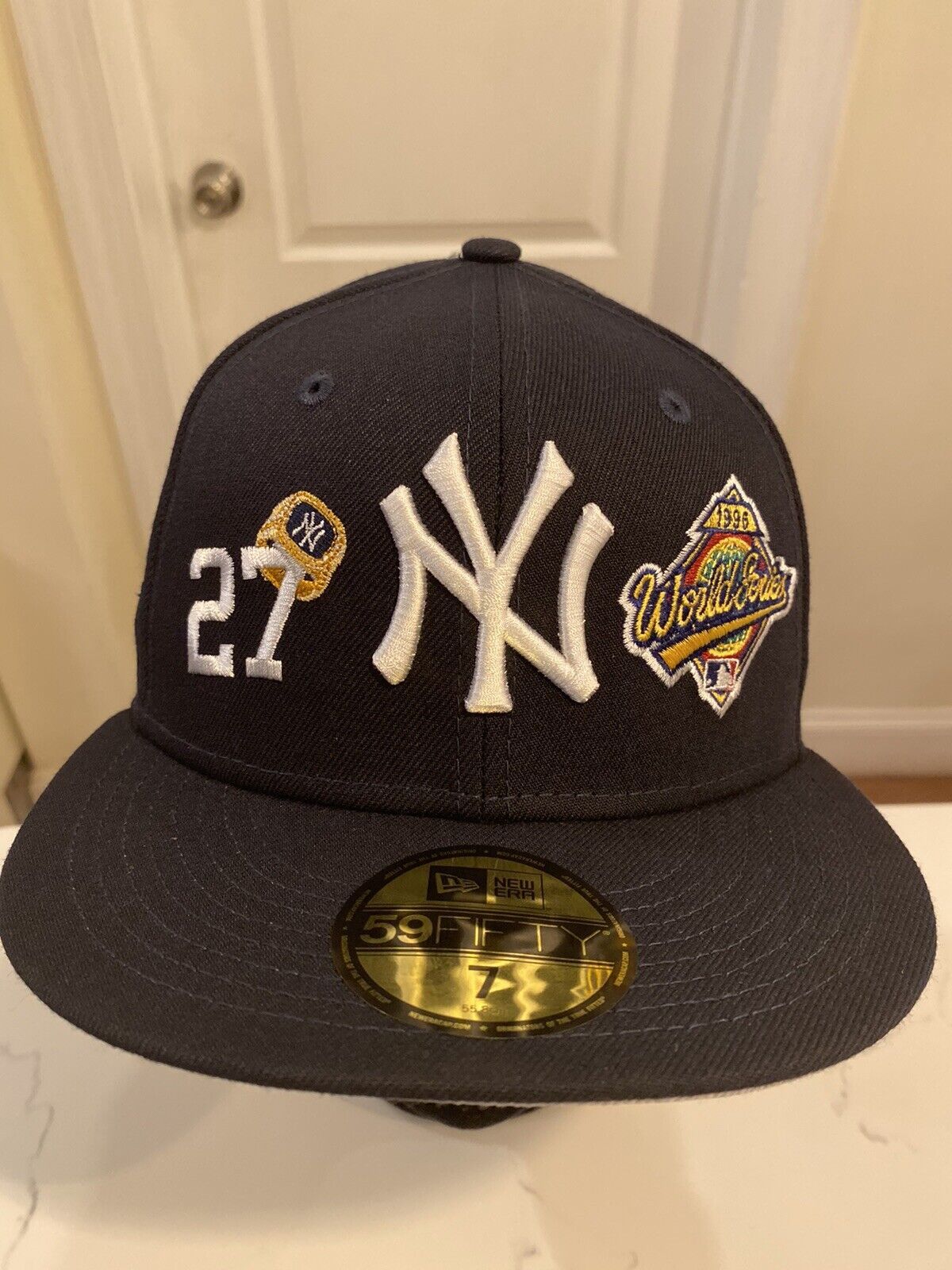 Men's New York Yankees New Era Navy 27x MLB World Series Champions 59FIFTY  Fitted Hat