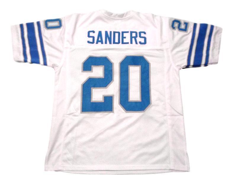 barry sanders t shirt jersey