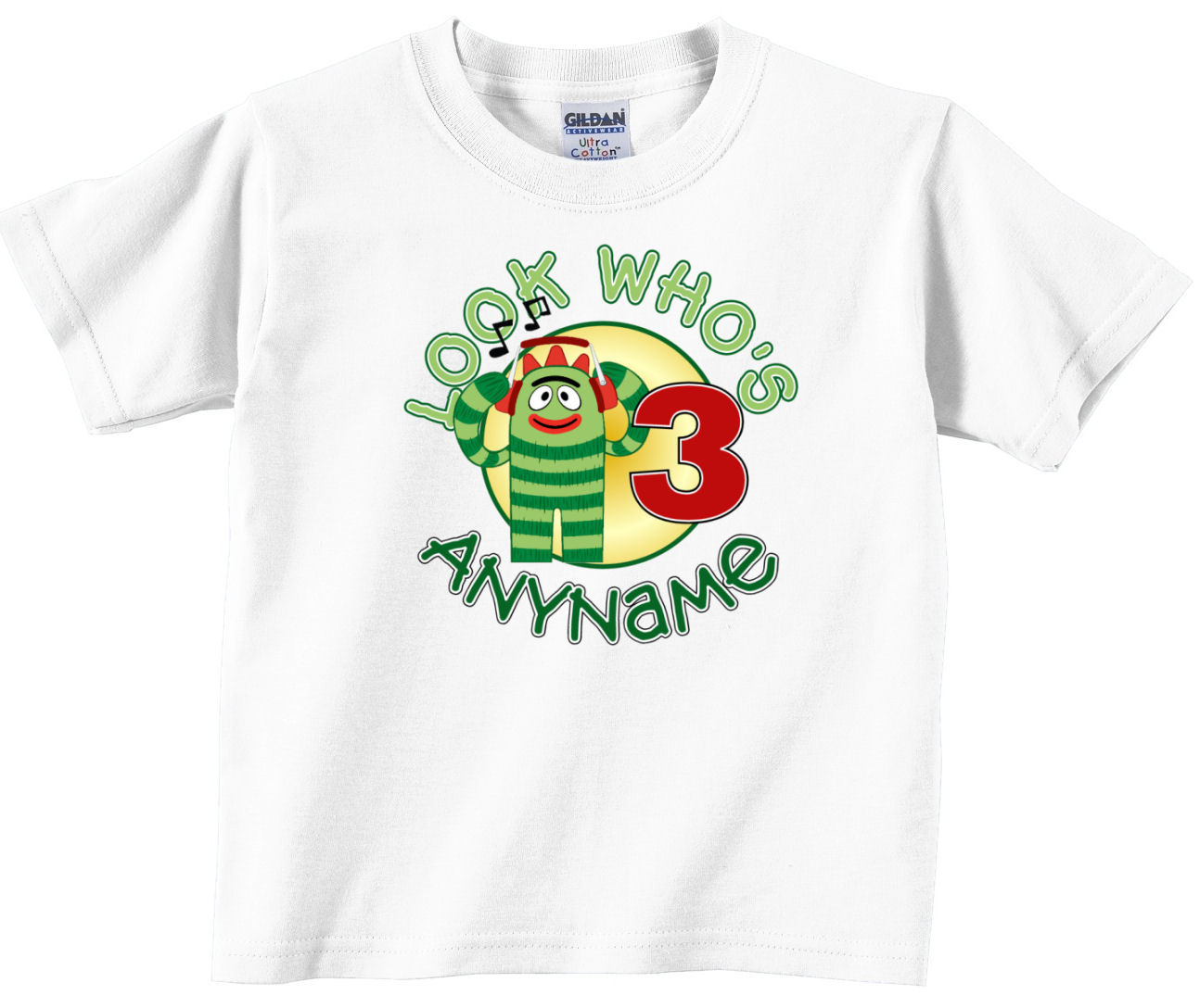 Yo Gabba Gabba Brobee Personalized Birthday T Shirt 07 Baby And Toddler