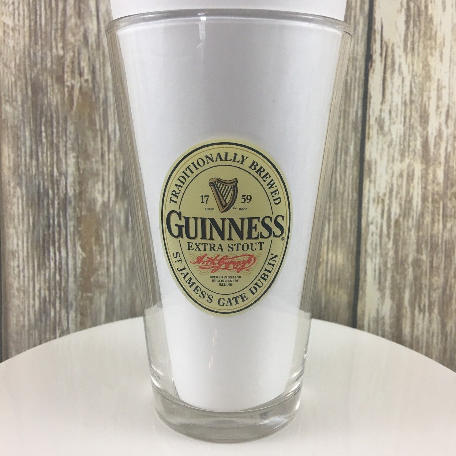 Lot of 2 Guinness Extra Stout Beer Glasses Pint Glass 16 OZ Other
