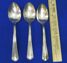 Set 3 Vintage Tablespoons Monroe Silver Co International Art Deco Silver... - $10.34