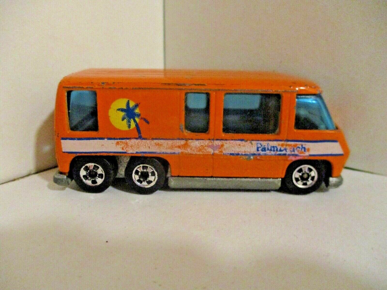 Vintage Hot Wheels 1976 GMC Mattel Motorhome Orange Palm Beach Tree ...