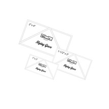1" X 2" & 1.5" X 3" & 2" X 4" Flying Geese Square Up Rulers Set #6 - $97.96