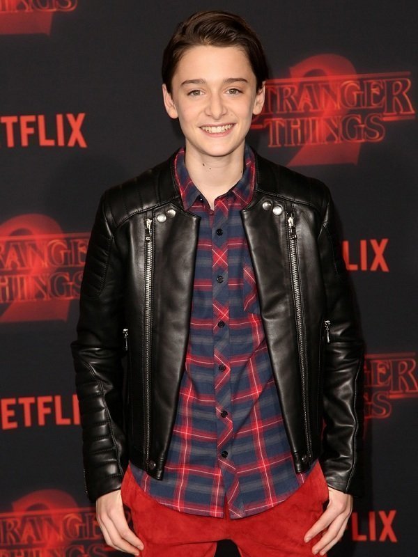 Stranger Things Noah Schnapp Will Byers Zip Up Winter Real Leather ...