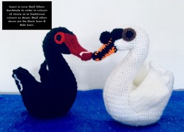 Handmade To Order - Swans in Love Shelf Sitters - $396.24