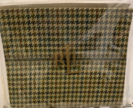 Ralph Lauren Edgefield Twin Flat Sheet NEW Houndstooth Check Vintage Olive RL - $108.89