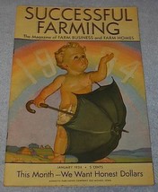 Old Vintage Successful Farming Magazine January 1934 - $8.95