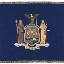 New York State Flag Woven Throw Blanket 48x60 - $39.59