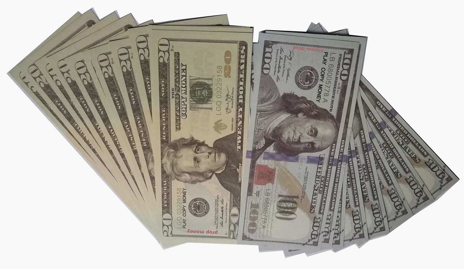 Toy Copy Money Movie Money 100 10PCS Full Print 2 Sided Prop Money