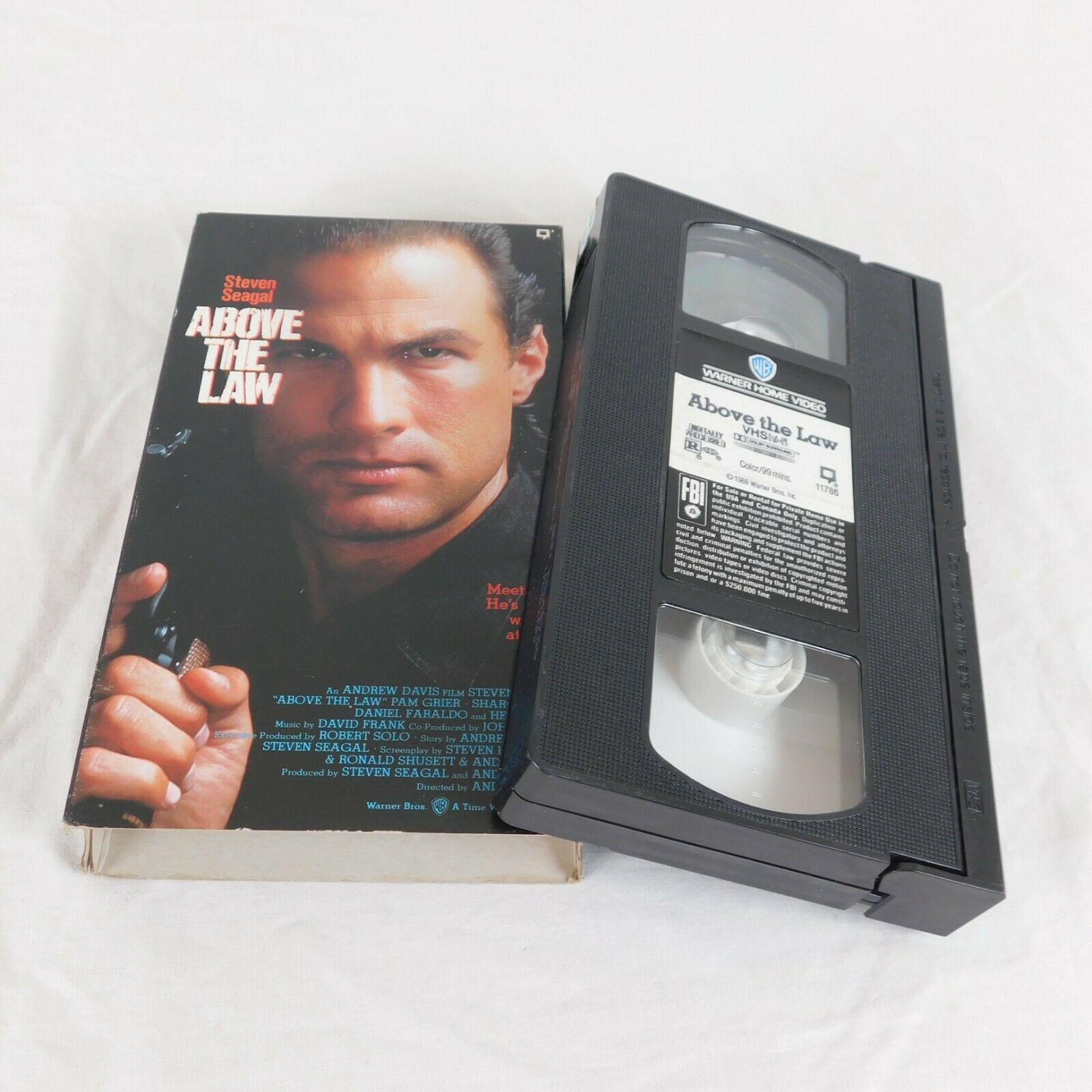 Above the Law VHS 1991 Steven Seagal Pam Grier Sharon Stone Michael ...