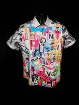 Robert Graham Colorful Limited Edition Embroidered Short Sleeve Shirt NEW - $348.00