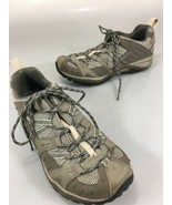Merrell Womens 7.5 Hiking Trail Shoes Olive Blue Gray Vibram Soles - $37.73
