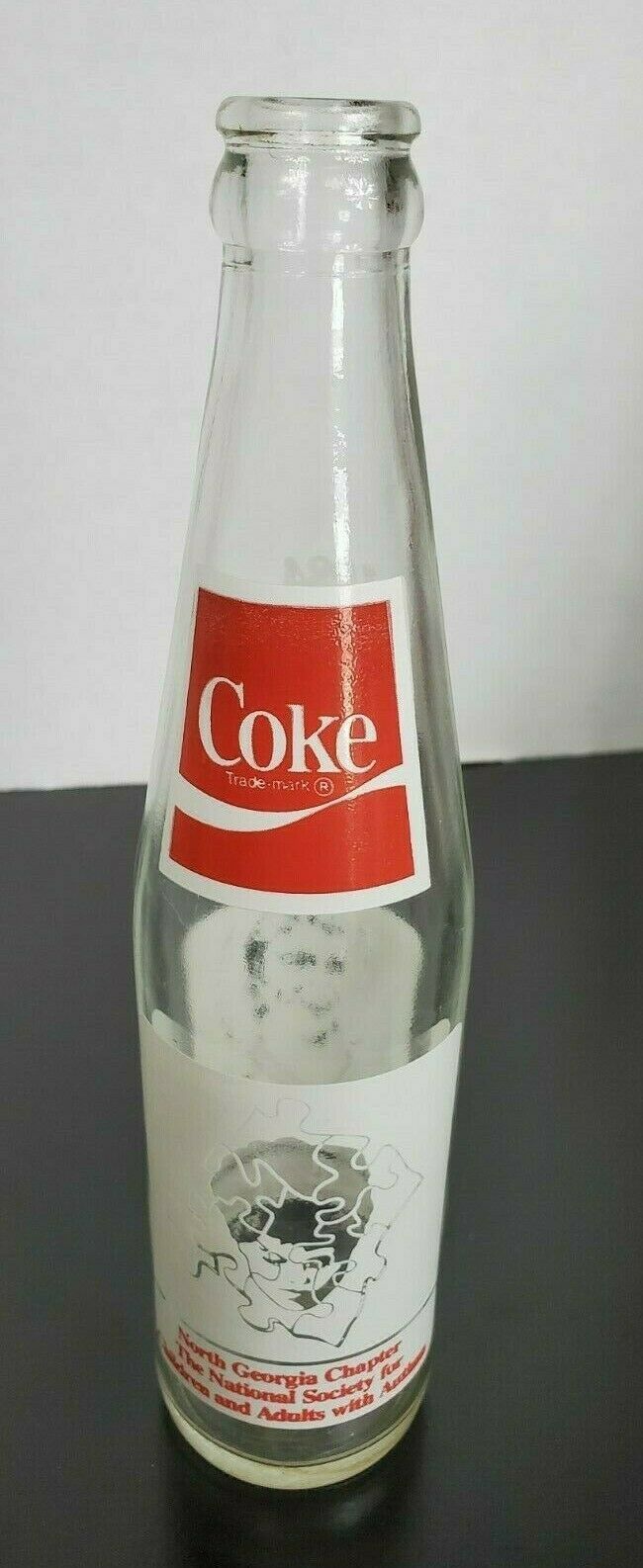 1984 Coca-Cola 10 oz.National Autism Week Coke Bottle