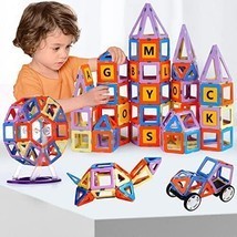 Magnetic Building Toys Set 120 Pcs Gift for 3 Year Old Boys and Girls - $56.77
