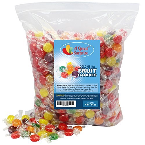 Fruit Flavored Hard Candy - Colombina Hard Candy, 4 Lb Bulk Candy 