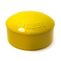 Gourmet Village Cheese Fromage Yellow Ceramic Brie Baker Cheese Dish Wit... - $16.80