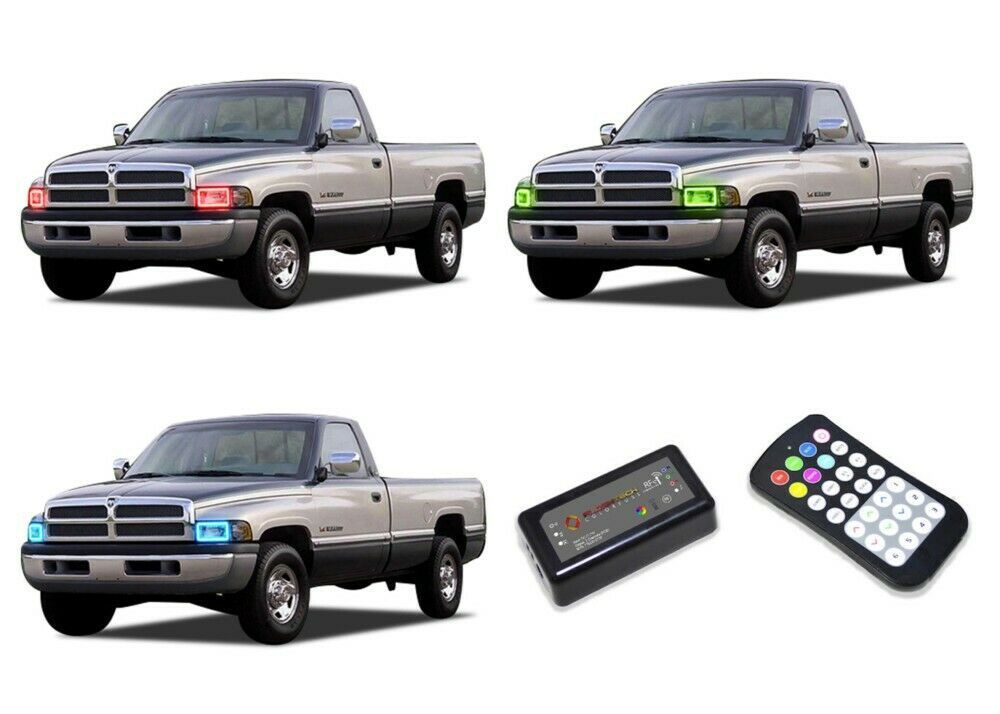 LED Headlight Fog Halo Ring Multi-Color RF Kit for GMC Yukon 07-13 LED Headlight Fog Halo Ring Multi-Color RF Kit for GMC Yukon 07-13